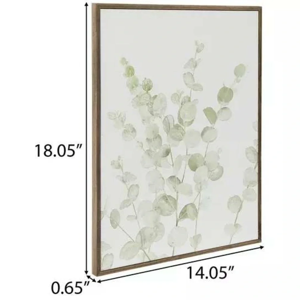 Eucalyptus & Fern Wood Wall Decor Set 14 x 18